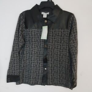KEREN hart Black and Gray Blazer